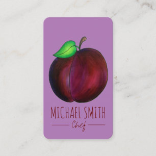 Plums Reif Sommer Lila Pflaume Obstkonserven Koch Visitenkarte
