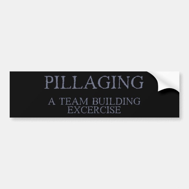Plündern - eine Team-Gebäude-Übung Autoaufkleber (Vorne)