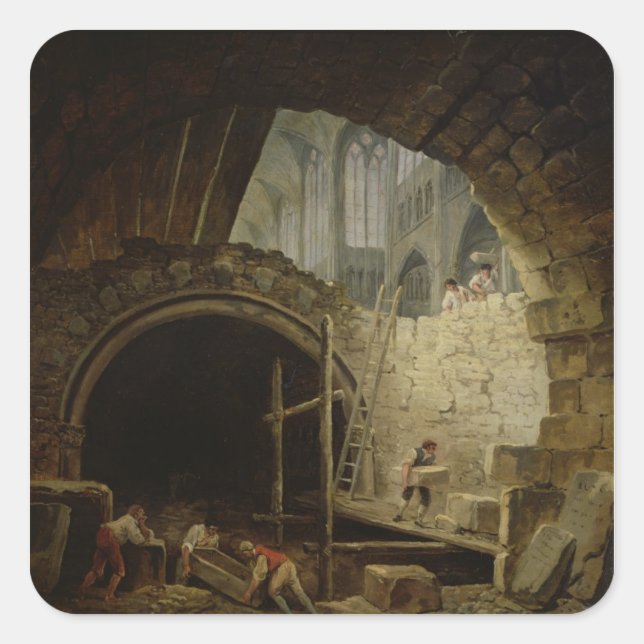 Plünderung der königlichen Täler Quadratischer Aufkleber (Vorderseite)