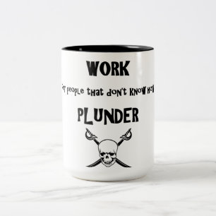 Plünderungs-Tasse Zweifarbige Tasse