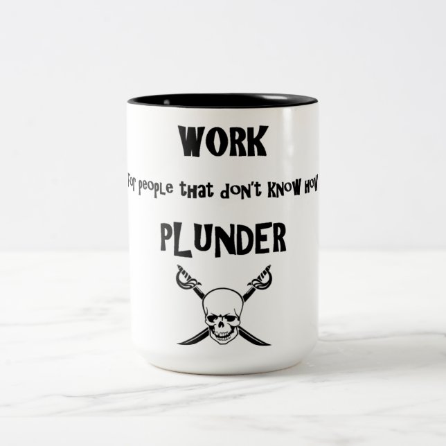 Plünderungs-Tasse Zweifarbige Tasse (Mittel)