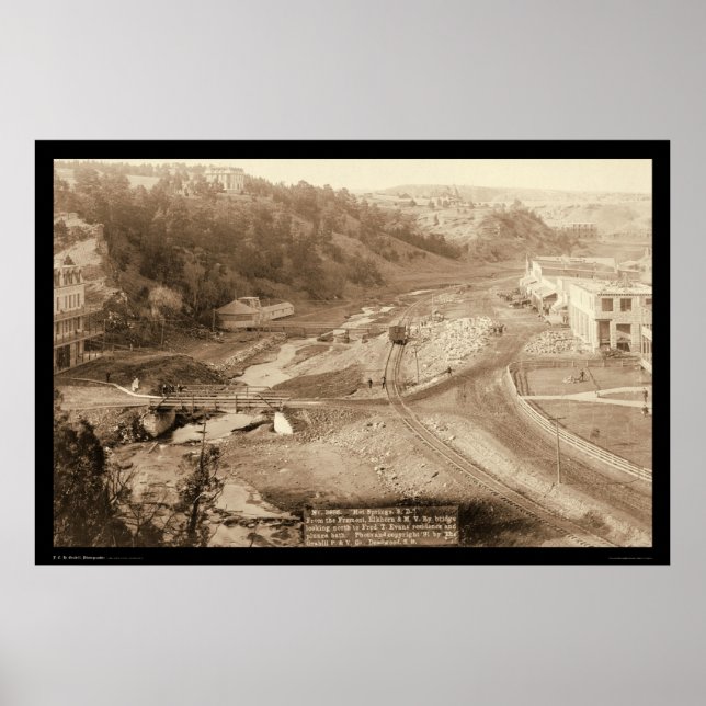 Plunge Bath & Evan Residence Hot Springs SD 1891 Poster (Vorne)