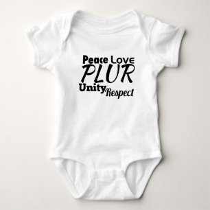 PLUR - Frieden, Liebe, Einheit, Respekt Baby Strampler