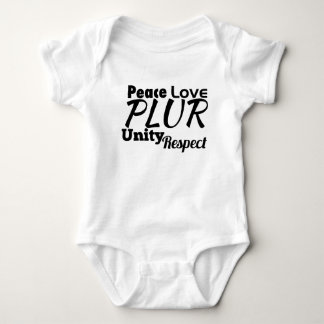 PLUR - Frieden, Liebe, Einheit, Respekt Baby Strampler