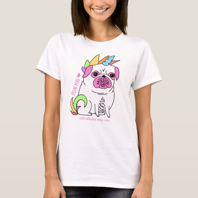 Plur Mops T-Shirt (Vorderseite)