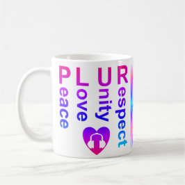 PLUR (Peace Liebe Unity Respect) Kaffeetasse