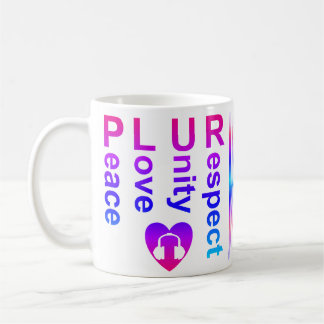 PLUR (Peace Liebe Unity Respect) Kaffeetasse