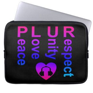PLUR (Peace Liebe Unity Respect) Laptopschutzhülle