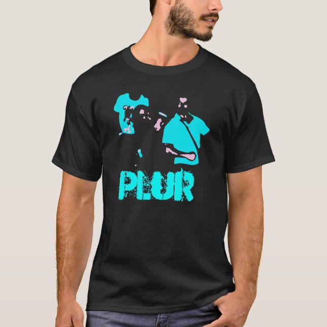 "PLUR " T-Shirt (Vorderseite)
