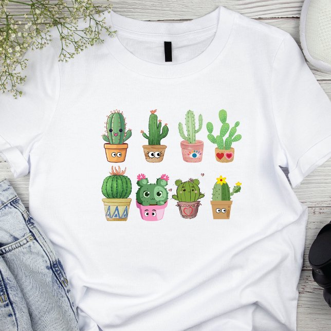 Plus Cactus Print T-Shirt (Cover)