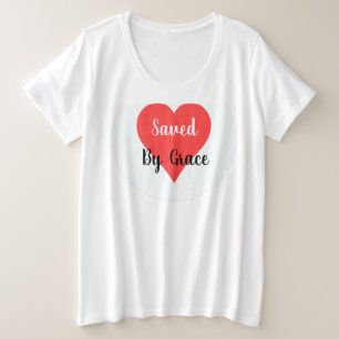 Plus Größe Frauen Gerettet nach Grace Graphic T Sh Große Größe T-Shirt
