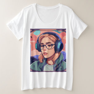 PLUS-GRÖSSE GROßE GRÖßE T-Shirt