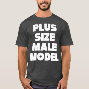 Plus Größe männliches Modell Funny Fate Typ oder V T-Shirt