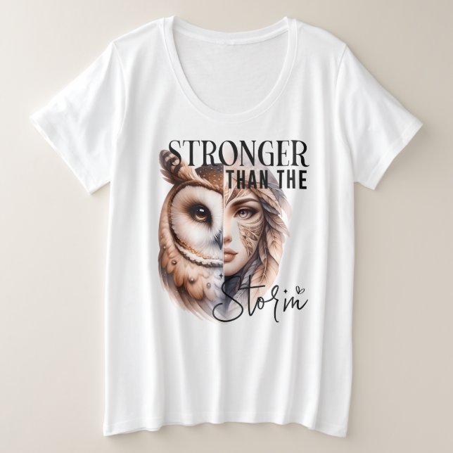 Plus Größe - T - Shirt (Design vorne)