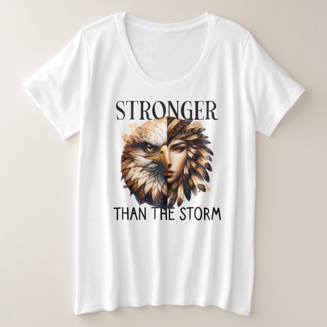 Plus Größe - T - Shirt (Design vorne)