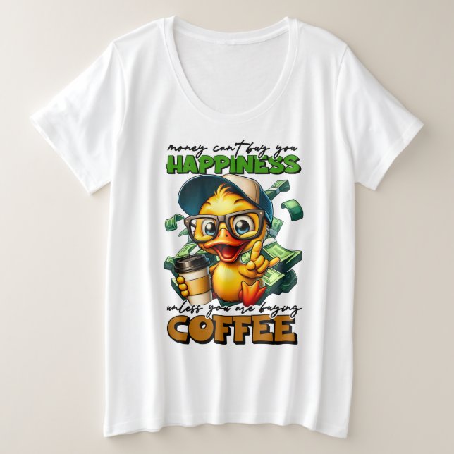 Plus Größe - T - Shirt (Design vorne)