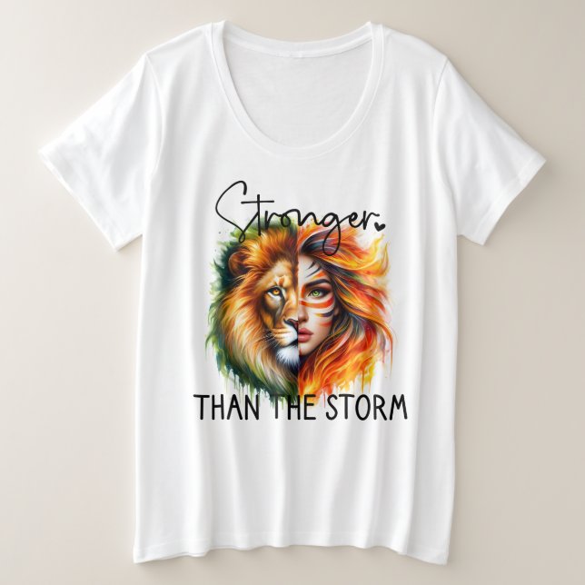 Plus Größe - T - Shirt (Design vorne)