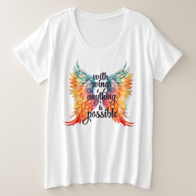 Plus Größe - T - Shirt (Design vorne)