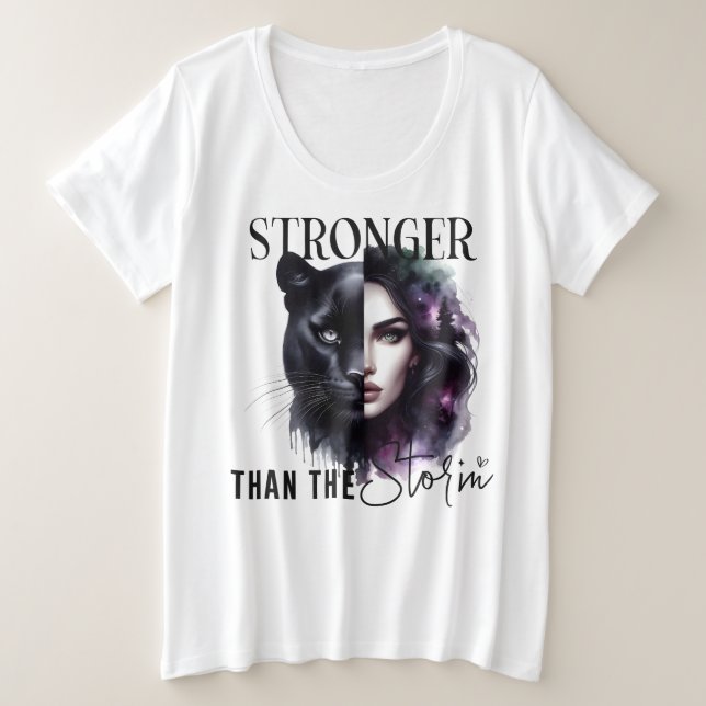 Plus Größe - T - Shirt (Design vorne)