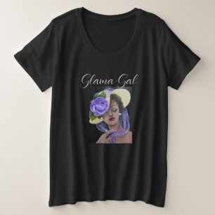 Plus Size Basic T-Shirt für Damen