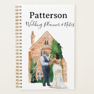 Plus Size Black Couple Wedding Notes Planer