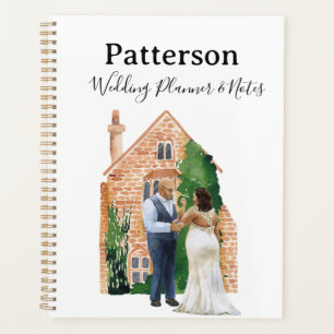 Plus Size Black Couple Wedding Notes Planer