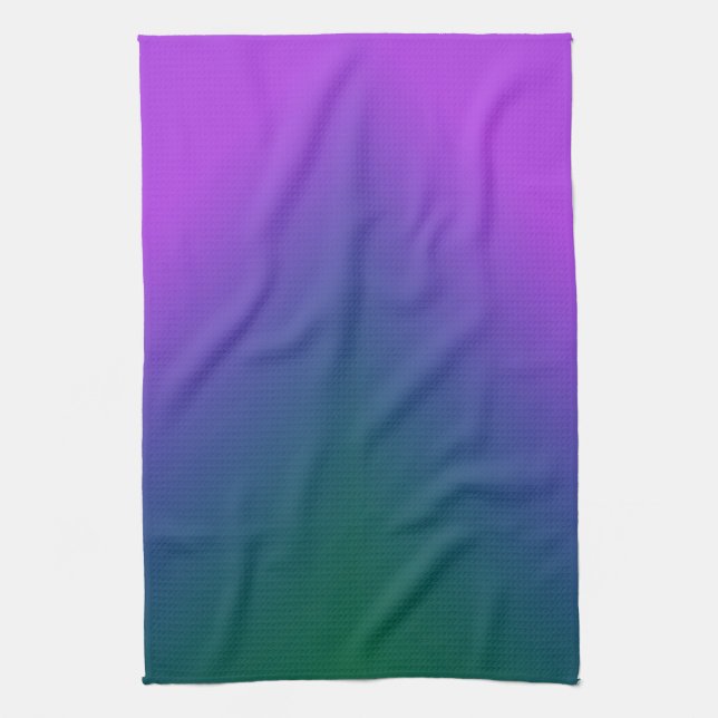 Plüsch-Pfau Ombre Küchentuch (Vertikal)