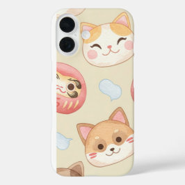 Plush Faces von Natasha Us iPhone 16 Hülle