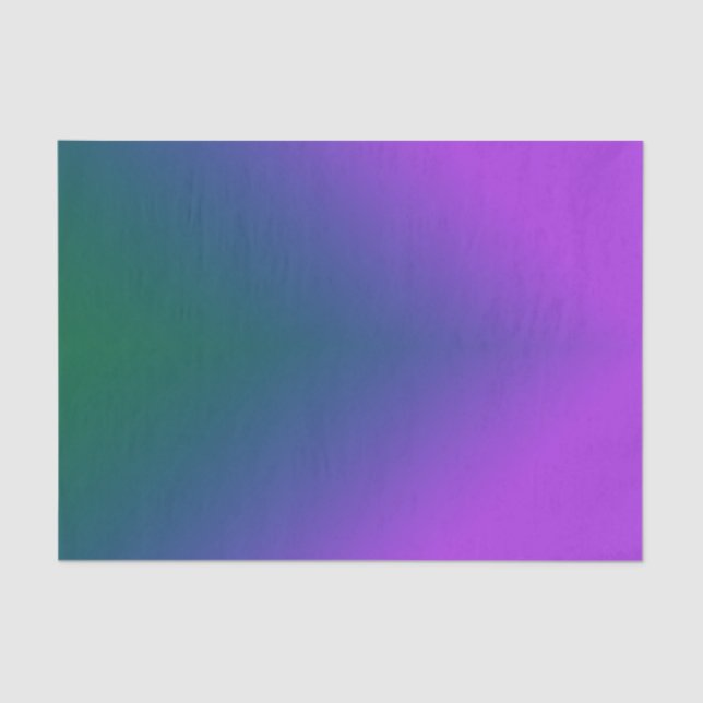 Plush Peacock Ombre Seidenpapier (Vorderseite)