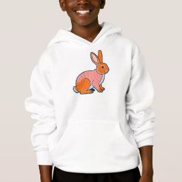 Plush Rabbit Illustration Hoodie