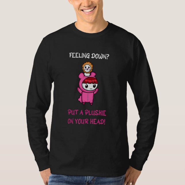 Plushie Head positiv und hart T-Shirt (Vorderseite)