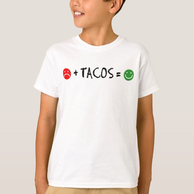 PlusTacos entspricht Glück T-Shirt (Vorderseite)