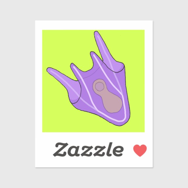 Pluteus (Sea Urchin Larva) Aufkleber (Blatt)