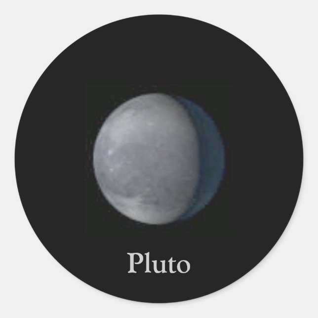 Pluto-Aufkleber Runder Aufkleber (Vorderseite)