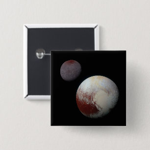 Pluto & Charon 9. oder Zwarf-Planet-Sonnensystem Button