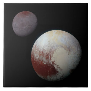 Pluto & Charon 9. oder Zwarf-Planet-Sonnensystem Fliese
