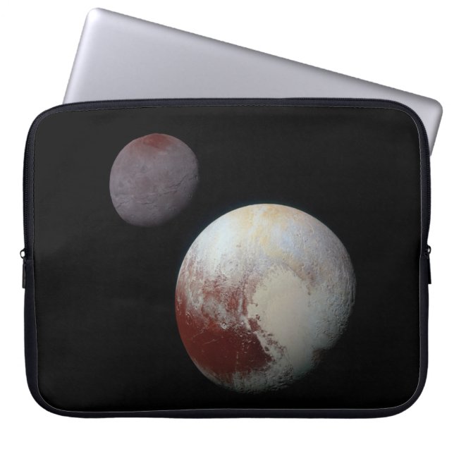Pluto & Charon 9. oder Zwarf-Planet-Sonnensystem Laptopschutzhülle (Vorderseite)
