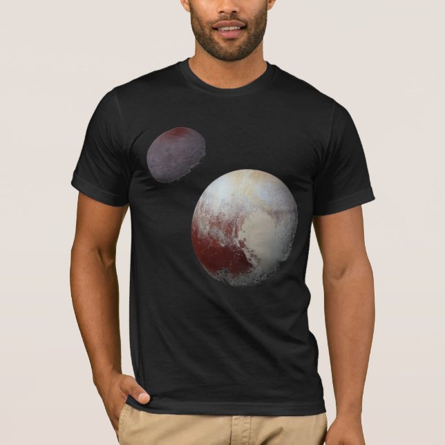 Pluto & Charon 9. oder Zwarf-Planet-Sonnensystem T-Shirt (Vorderseite)