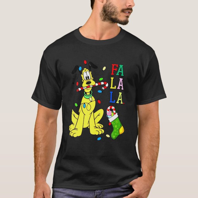Pluto Christmas Shirt Niedlich Pluto La Fa Fa Swea (Vorderseite)