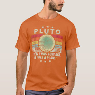 Pluto Es war ein Planet in meiner Zeit Retro Style T-Shirt