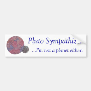 Pluto-Gleich gesinnter Autoaufkleber