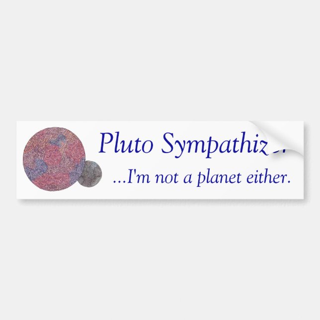 Pluto-Gleich gesinnter Autoaufkleber (Vorne)