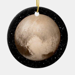 Pluto Herz-Ansicht Keramik Ornament