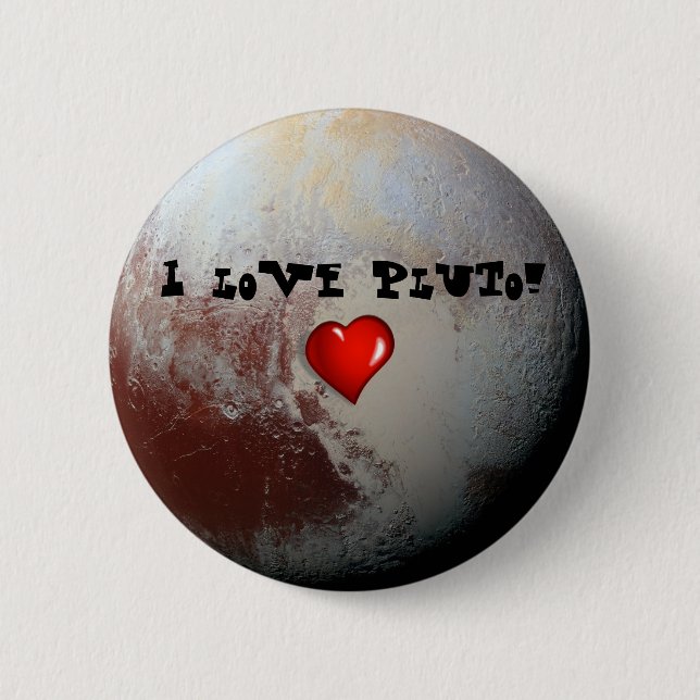 Pluto Liebhaber Button (Vorderseite)