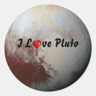 Pluto Liebhaber Runder Aufkleber