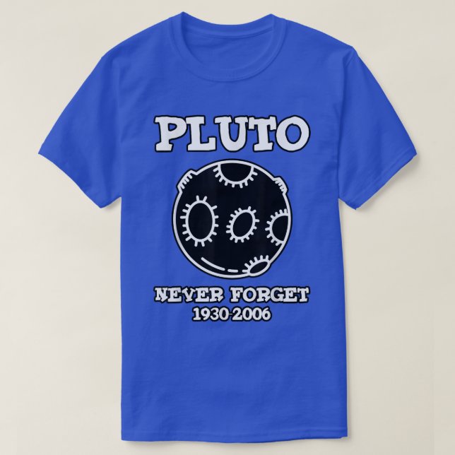 Pluto Never Forget 1930-2006 T-Shirt (Design vorne)