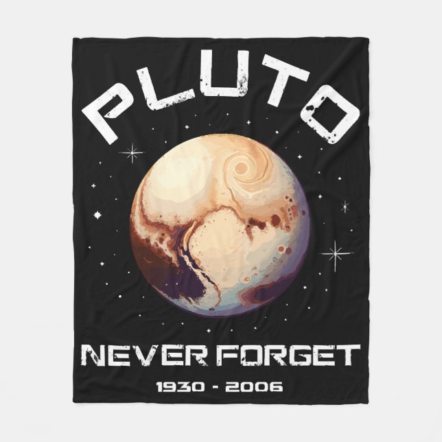 Pluto Never Forget Fleecedecke (Vorderseite)