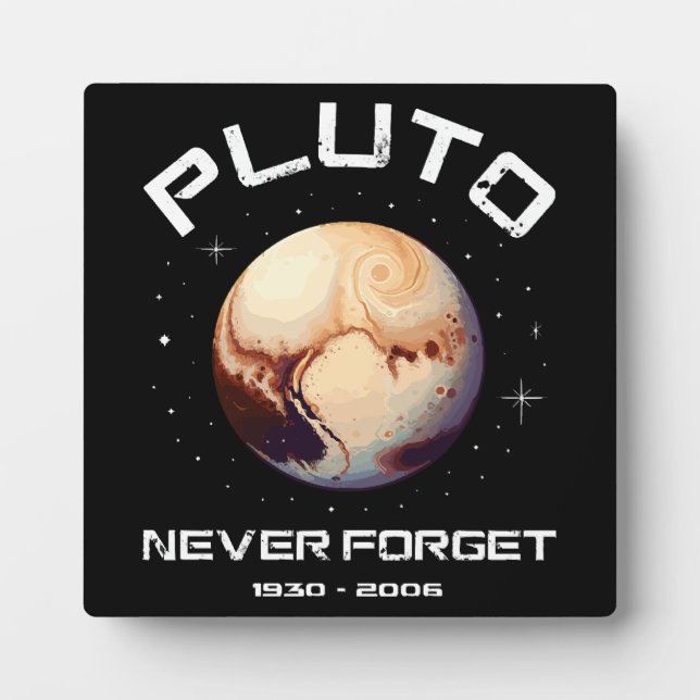 Pluto Never Forget Fotoplatte (Vorderseite)