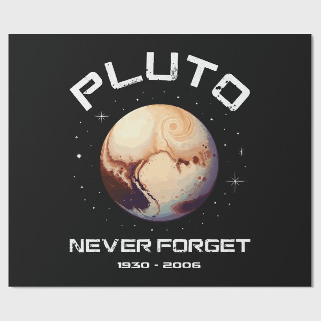 Pluto Never Forget Geschenkpapier (Flach)