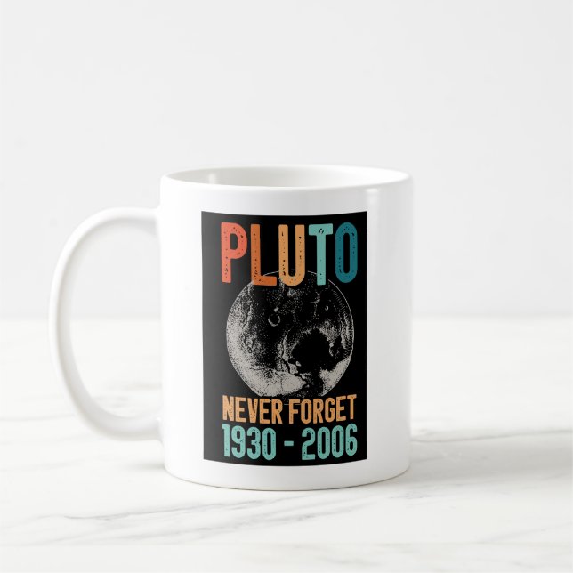 Pluto Never Forget Kaffeetasse (Links)